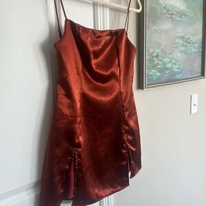 Lucy in the Sky Satin Mini Dress